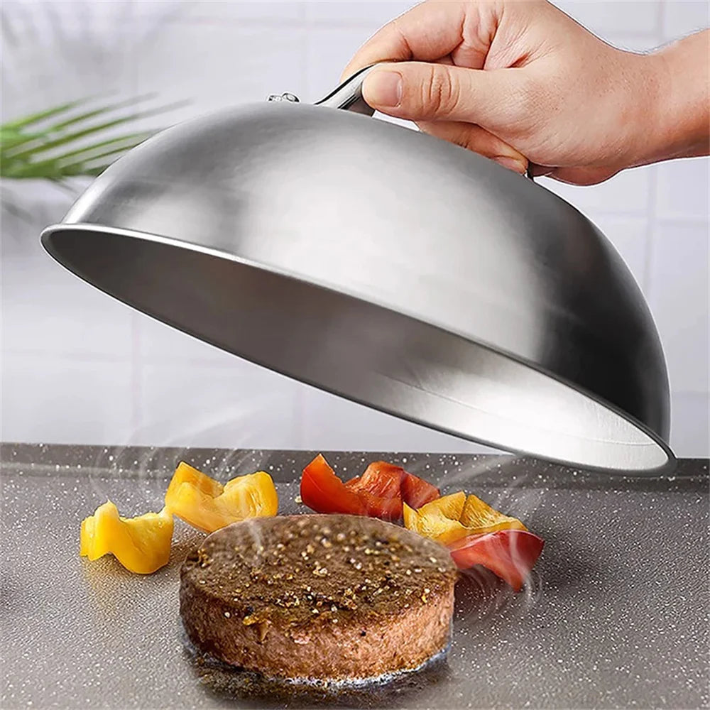 Coperchio in acciaio inossidabile - Accessorio perfetto per barbecue, campeggio all'aperto, picnic
