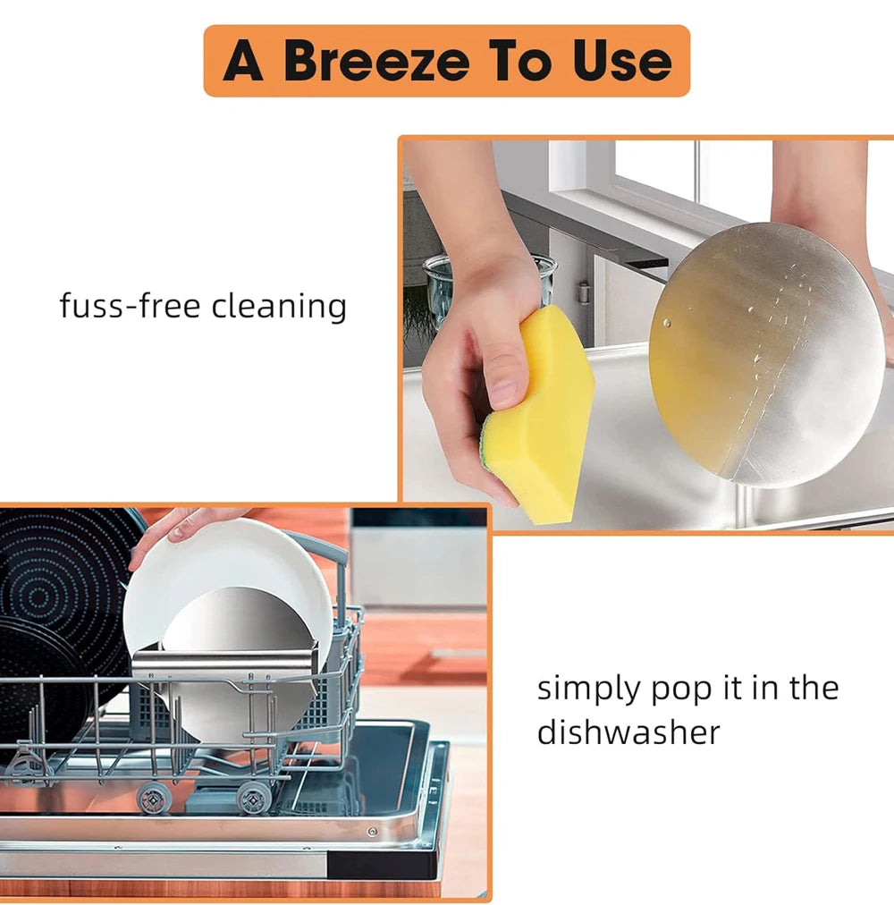 Pressa per hamburger in acciaio inox 304, circolare e quadrata, utensile da cucina, piastra antiaderente per pressare la carne.