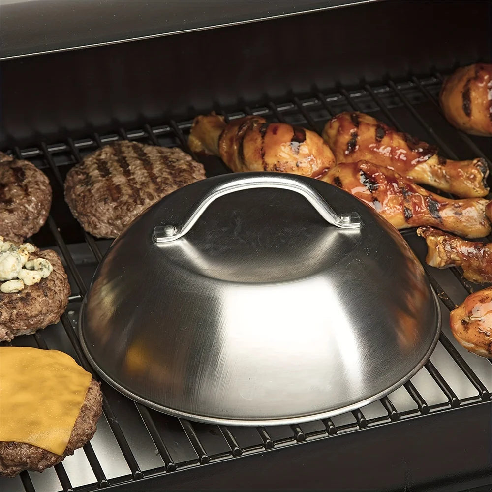 Coperchio in acciaio inossidabile - Accessorio perfetto per barbecue, campeggio all'aperto, picnic