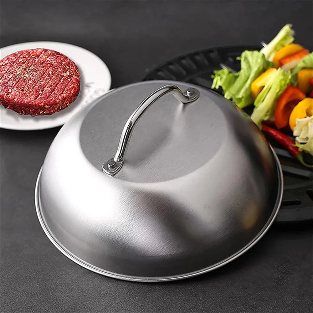 Coperchio in acciaio inossidabile - Accessorio perfetto per barbecue, campeggio all'aperto, picnic