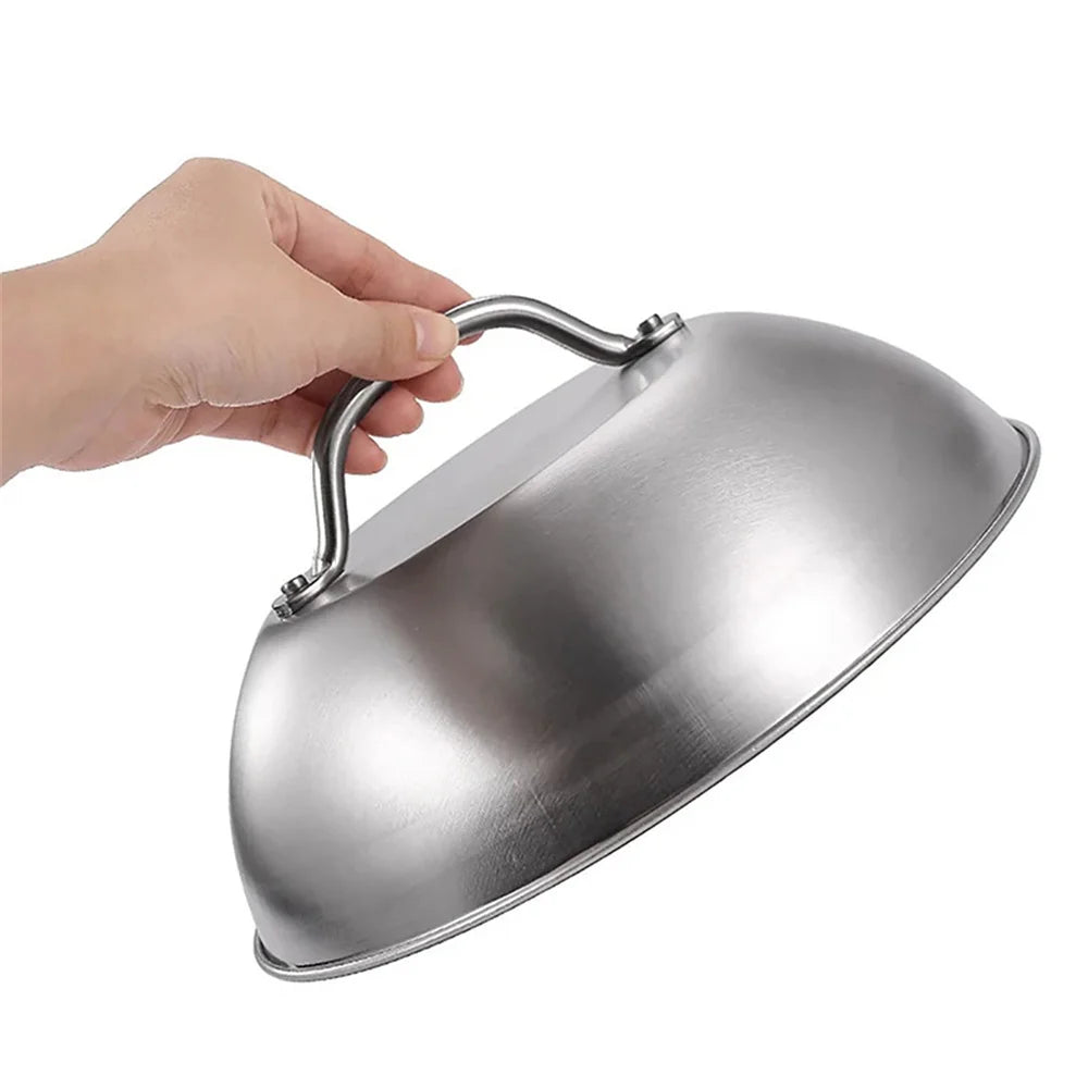 Coperchio in acciaio inossidabile - Accessorio perfetto per barbecue, campeggio all'aperto, picnic
