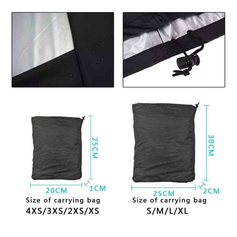 Copertura impermeabile nera per barbecue, accessori per barbecue da esterno, copertura per griglia, antipolvere, pioggia, gas, carbone elettrico, copertura protettiva