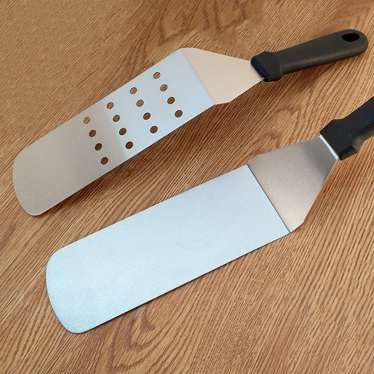 Paletta da cucina in acciaio inossidabile, spatola da cucina, spatola per barbecue, piastra, spatola per barbecue, spatola per hamburger, utensili da cucina