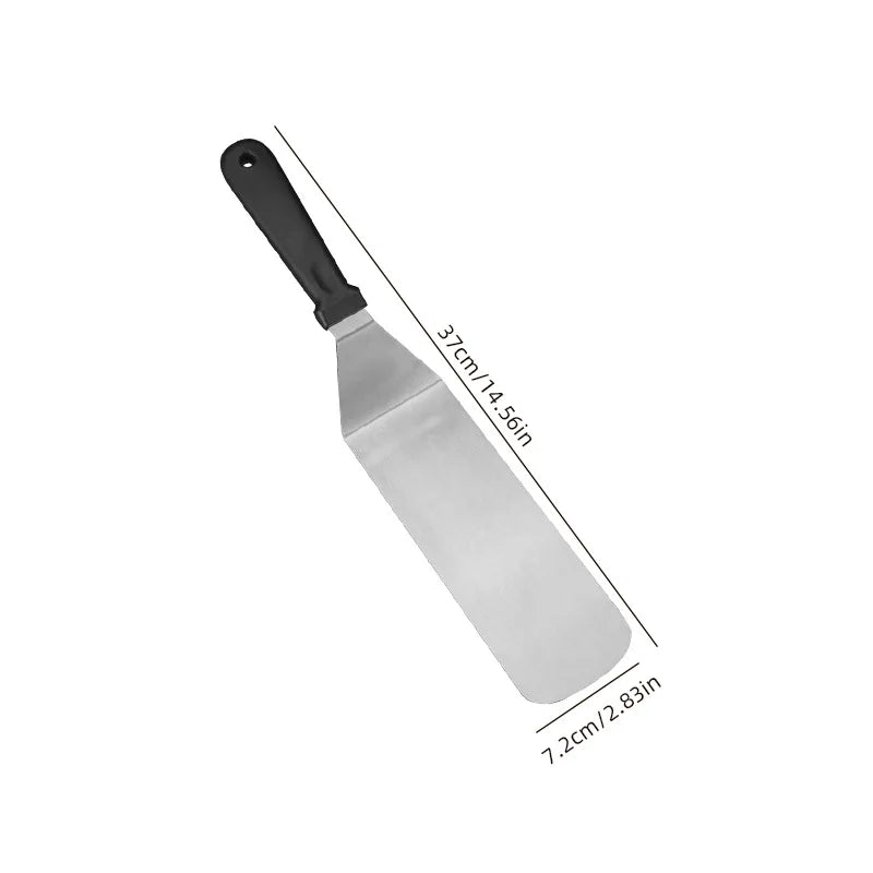 Paletta da cucina in acciaio inossidabile, spatola da cucina, spatola per barbecue, piastra, spatola per barbecue, spatola per hamburger, utensili da cucina