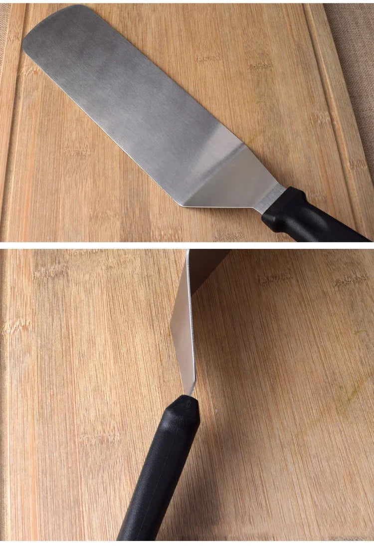 Paletta da cucina in acciaio inossidabile, spatola da cucina, spatola per barbecue, piastra, spatola per barbecue, spatola per hamburger, utensili da cucina