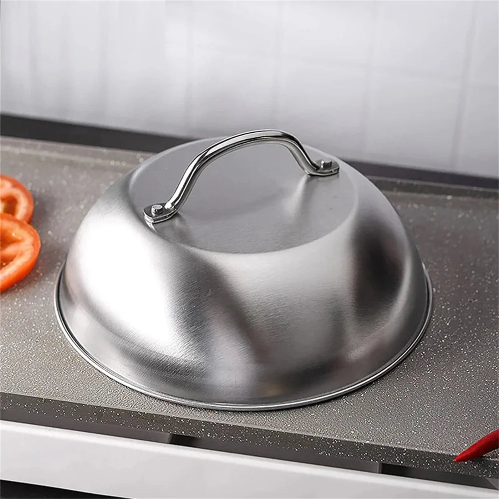 Coperchio in acciaio inossidabile - Accessorio perfetto per barbecue, campeggio all'aperto, picnic