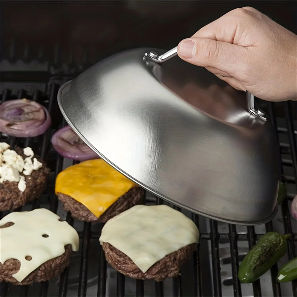Coperchio in acciaio inossidabile - Accessorio perfetto per barbecue, campeggio all'aperto, picnic