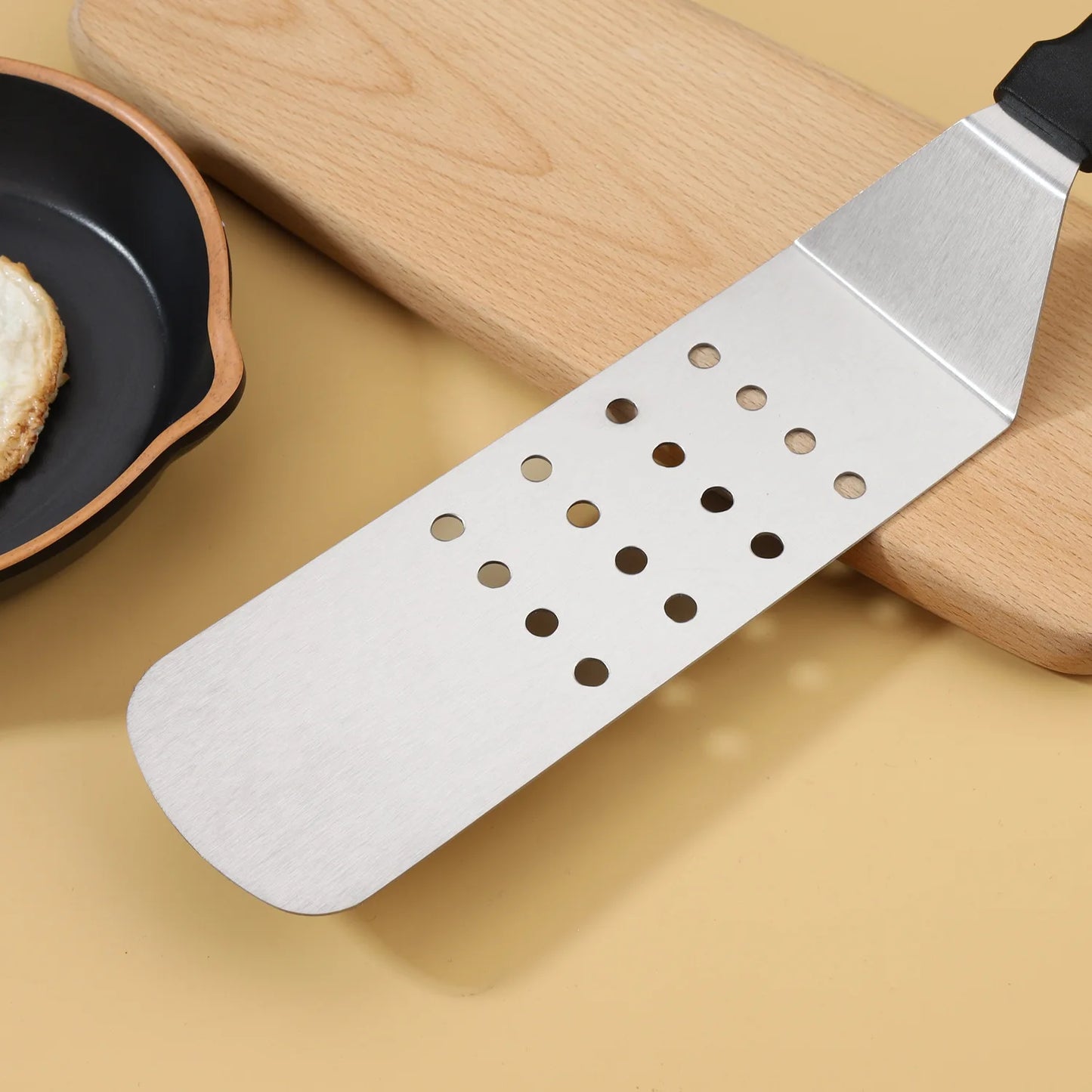 Paletta da cucina in acciaio inossidabile, spatola da cucina, spatola per barbecue, piastra, spatola per barbecue, spatola per hamburger, utensili da cucina