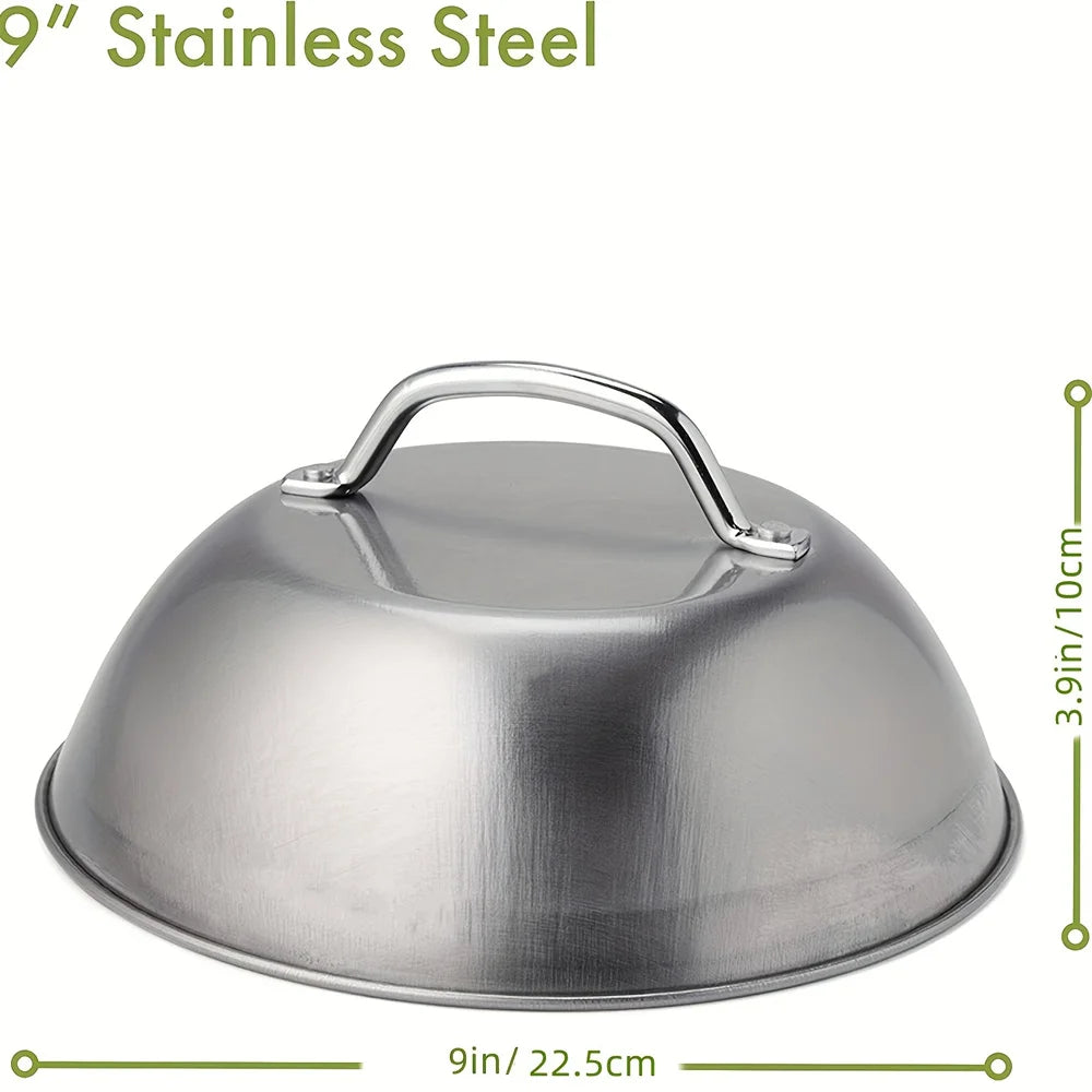 Coperchio in acciaio inossidabile - Accessorio perfetto per barbecue, campeggio all'aperto, picnic
