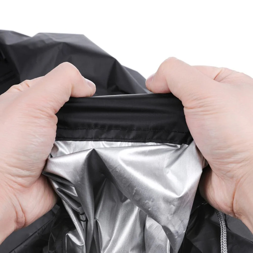 Copertura impermeabile nera per barbecue, accessori per barbecue da esterno, copertura per griglia, antipolvere, pioggia, gas, carbone elettrico, copertura protettiva