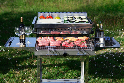 Galà High Grill antifumo con carrello per un facile trasporto 100% Made in Italy