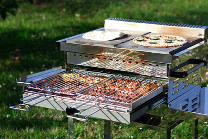 Galà High Grill antifumo con carrello per un facile trasporto 100% Made in Italy