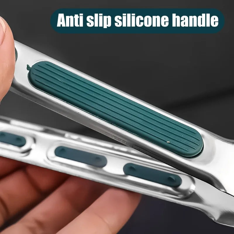 Pinze per alimenti in acciaio inossidabile, clip per carne, insalata, pane, barbecue, griglia, buffet, pinze antiscivolo, utensili da cucina, gadget da cucina