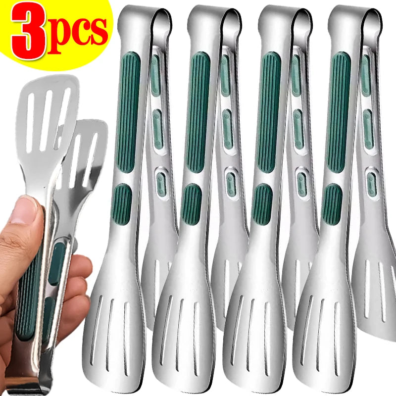 Pinze per alimenti in acciaio inossidabile, clip per carne, insalata, pane, barbecue, griglia, buffet, pinze antiscivolo, utensili da cucina, gadget da cucina