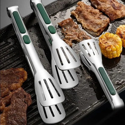Pinze per alimenti in acciaio inossidabile, clip per carne, insalata, pane, barbecue, griglia, buffet, pinze antiscivolo, utensili da cucina, gadget da cucina