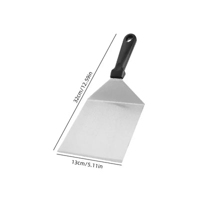 Paletta da cucina in acciaio inossidabile, spatola da cucina, spatola per barbecue, piastra, spatola per barbecue, spatola per hamburger, utensili da cucina