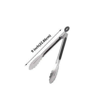 Pinze per barbecue, per insalata, bistecca, spaghetti, carne, campeggio, barbecue, cucina, frittura, cibo