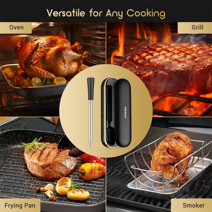 Termometro per carne wireless INKBIRD INT-11P-B Termometro per carne Bluetooth wireless per grigliare e affumicare IP67 Sonda intelligente impermeabile