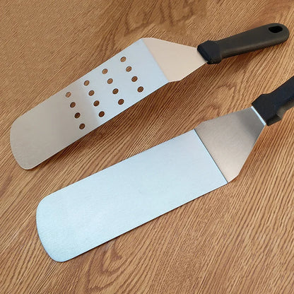 Paletta da cucina in acciaio inossidabile, spatola da cucina, spatola per barbecue, piastra, spatola per barbecue, spatola per hamburger, utensili da cucina