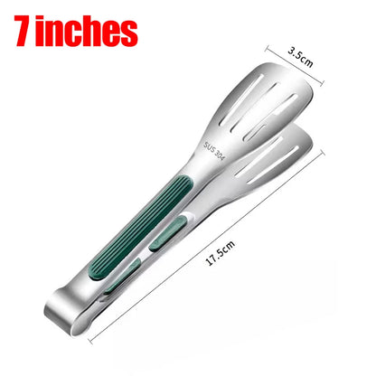Pinze per alimenti in acciaio inossidabile, clip per carne, insalata, pane, barbecue, griglia, buffet, pinze antiscivolo, utensili da cucina, gadget da cucina