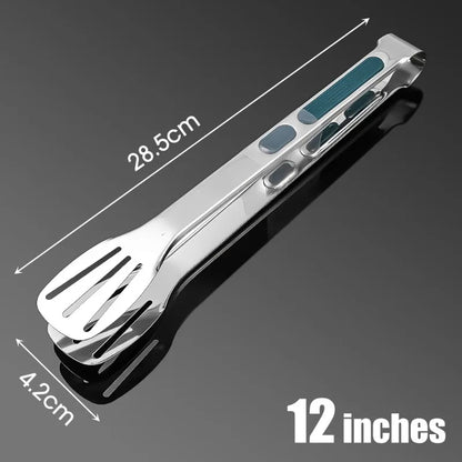 Pinze per alimenti in acciaio inossidabile, clip per carne, insalata, pane, barbecue, griglia, buffet, pinze antiscivolo, utensili da cucina, gadget da cucina