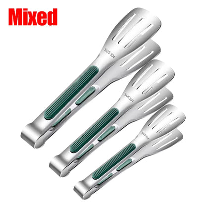 Pinze per alimenti in acciaio inossidabile, clip per carne, insalata, pane, barbecue, griglia, buffet, pinze antiscivolo, utensili da cucina, gadget da cucina