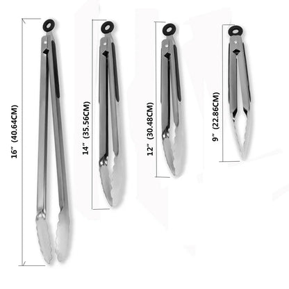 Pinze per barbecue, per insalata, bistecca, spaghetti, carne, campeggio, barbecue, cucina, frittura, cibo