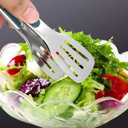 Pinze per alimenti in acciaio inossidabile, clip per carne, insalata, pane, barbecue, griglia, buffet, pinze antiscivolo, utensili da cucina, gadget da cucina