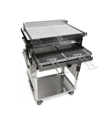 Galà High Grill antifumo con carrello per un facile trasporto 100% Made in Italy